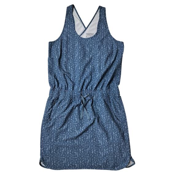 Patagonia Women's Fleetwith Sleeveless Cross Back Blue Dress Size S - Picture 2 of 12